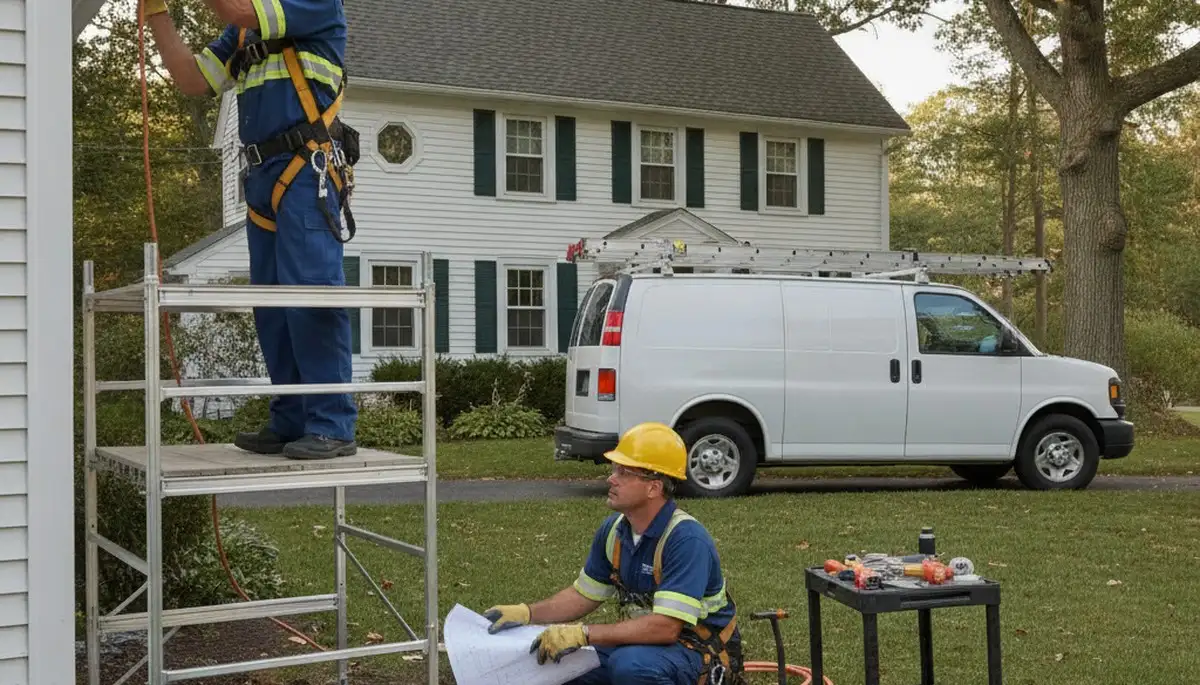 Plumber repairing pipe in Plymouth, MA for plumbing repair service