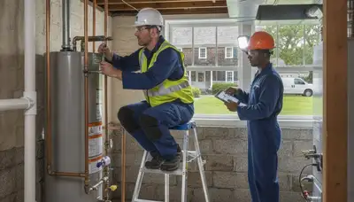 Plumber repairing a pipe in Plymouth, MA for professional plumbing repair service
