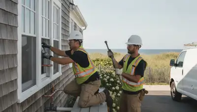 Plumber repairing a pipe in Plymouth, MA for emergency plumbing services