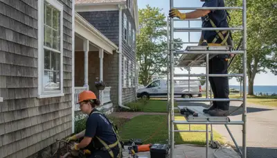 Plumber repairing pipes in Plymouth, MA for reliable plumbing service